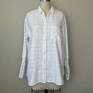 Madewell Oversized Flannel Long Sleeve Top